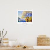 Poster Antibes vue depuis le Salis Gardens Claude Monet (Cuisine)