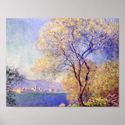 Poster Antibes vue du Salis Garden - Claude Monet (Devant)