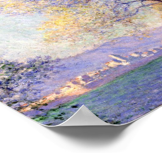 Poster Antibes vue du Salis Garden - Claude Monet (Coin)