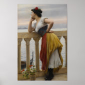 Poster Anticipation par Eugene de Blaas (Devant)