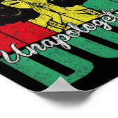 Poster Antidrogue sans apologisme Afro Noir Historique Ju (Coin)