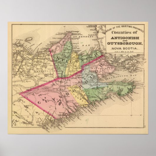 Poster Antigonish, comtés de Guysborough, N.-É. (Devant)