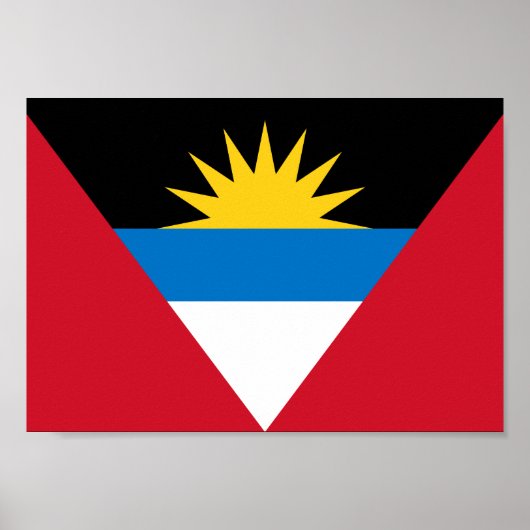Poster Antigua et Barbuda Flag (Devant)