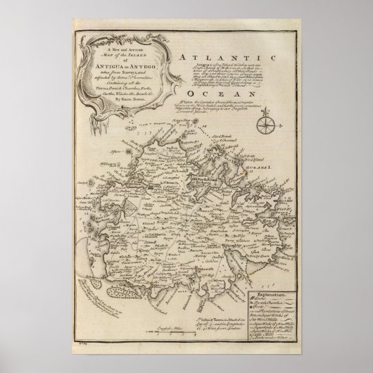 Poster Antigua ou Antego (Devant)