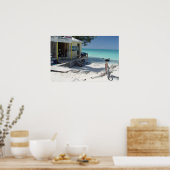 Poster Antigua Vélo avec vue (Cuisine)