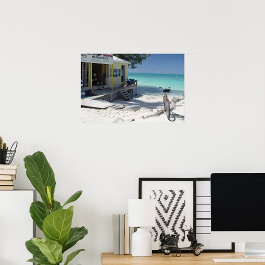 Poster Antigua Vélo avec vue (Bureau à domicile)