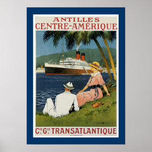 Poster Antilles Centre Amérique