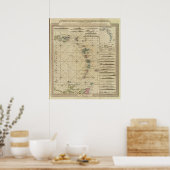 Poster Antilles, îles Charibbee (Cuisine)
