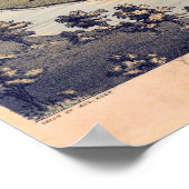 Poster Antique 1885 Carte d'El Paso, Texas, USA (Coin)