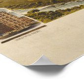 Poster Antique 1891 Carte de Fort Worth, Texas, USA (Coin)