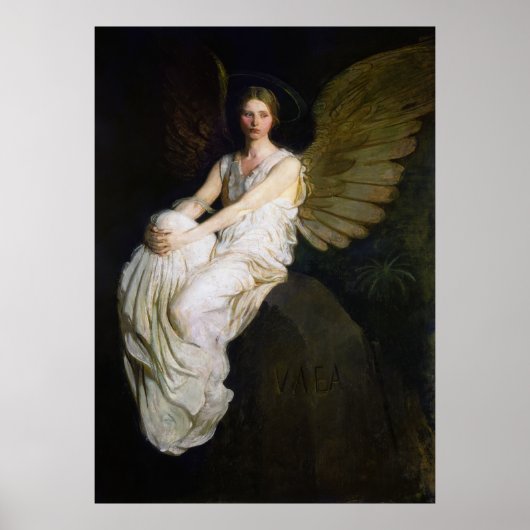 Poster Antique Abbott Handerson Thayer Angel Peinture (Devant)