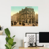 Poster Antique Angleterre, Holborn Viaduc Londres (Bureau à domicile)