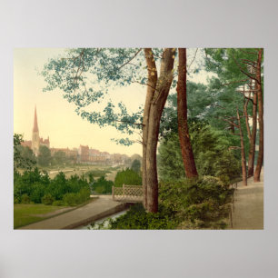 Poster Antique Angleterre, Jardins de Bournemouth
