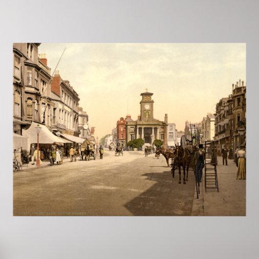 Poster Antique Angleterre, Worthing, West Sussex Royaume- (Devant)