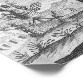 Poster Antique arbre généalogique Insérez vos propres nom (Coin)