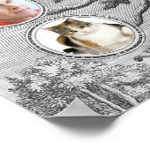 Poster Antique arbre généalogique Insérez vos propres nom (Coin)