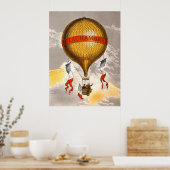 Poster Antique Balloon labeled "H. Lachambre", 1880 (Cuisine)