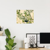 Poster Antique Blackthorn Botanique Imprimé Fleur Berry (Bureau à domicile)