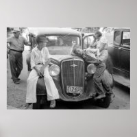 Antique Car, Famille de la Grande Dépression, anné