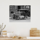 Poster Antique Car Girls, années 20 (Cuisine)