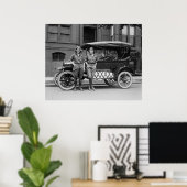 Poster Antique Car Girls, années 20 (Bureau à domicile)