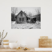 Poster Antique Car in Rock Creek Park, années 1920 (Cuisine)