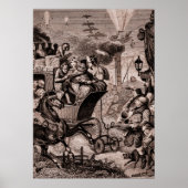Poster Antique Fantasy Print Vintage Satire and Steampunk (Devant)