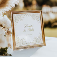 Antique Gold Vintage de mariage Cartes et cadeaux