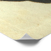 Poster Antique gravure de Lys d'Eau, Lotus Blossom (Coin)