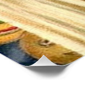 Poster Antique Halloween Jack-o'-lantern Costume Femme (Coin)