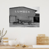 Poster Antique Lumber Truck: 1925 (Cuisine)