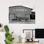 Poster Antique Lumber Truck: 1925 (Bureau à domicile)