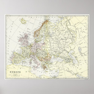 Poster Antique map of Europe