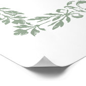 Poster Antique Mariage frontalier du XIXe siècle Bienvenu (Coin)