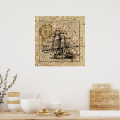 Poster Antique Old General France (Cuisine)