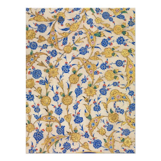 Poster Antique Oriental Sultan Design (Devant)