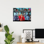 POSTER ANTIQUE PUPPETS MASQUÉRADE COSTUME PARTY MONOGRAS (Bureau à domicile)