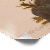 Poster Antique Rustic Cross, Wild Roses, Easter Card, (Coin)