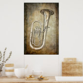 POSTER ANTIQUE TUBA (Cuisine)