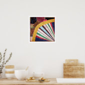 Poster Antique Victorian Crazy Quilt Carré (Cuisine)