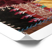 Poster Antique Victorian Crazy Quilt Carré (Coin)