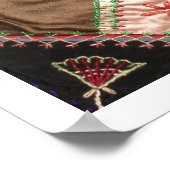 Poster Antique Victorian Crazy Quilt Carré (Coin)