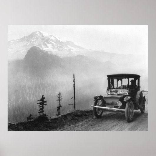 Poster Antique voiture électrique, 1919 (Devant)