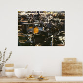 Poster Antique voiture Junkyard, 1942 (Cuisine)