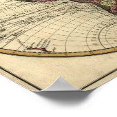 Poster Antique World Map by Guillaume de L'Isle, 1720 (Coin)