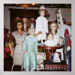 Poster Antiquité vintage Dolls