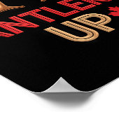 Poster Antlers Up Canadian Pride Funny Canada Flag Moose  (Coin)