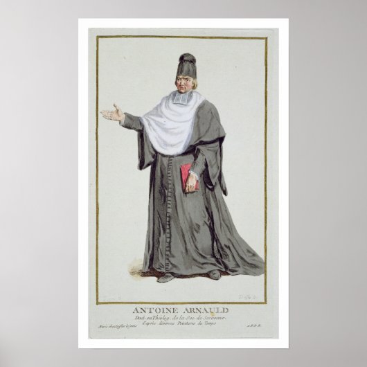 Poster Antoine Arnauld (1612-94) de Receuil des Estamp (Devant)