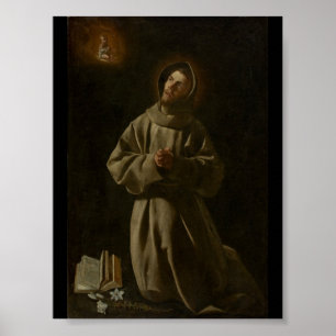Poster Antoine de Padoue (Francisco de Zurbarán, 1627-30)