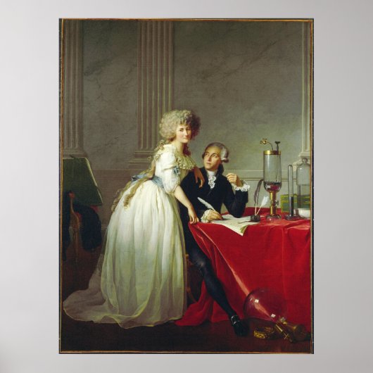 Poster Antoine-Laurent Lavoisier et sa femme (Devant)